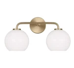 Generation Lighting Orley Bath Vanity, Satin Brass/milk 4002582-848. Fixed Price $69.99.