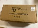 Elegant Lighting Ronnie LD7314W23BLK 3-LIGHT 9" Bathroom Sconce Black/clear. Fixed Price $79.99.