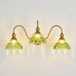 Tlolgt Vintage Bathroom Vanity Bedroom 3-LIGHT, Green. Fixed Price $98.99.