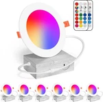 Changm 4-INCH Color Changing Led Recessed Downlights 12W, 1000 Lumens Dimmable. Fixed Price $44.88.