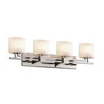 Justice Design Fusion Aero 4-LT Bath Oval, Opal/chrome FSN-8704-30-OPAL-CROM. Fixed Price $462.40.