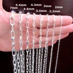 Solid 925 Sterling Silver Chain Necklace Made Italy. Fixed Price $314.96.