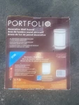 Portfolio Decorative Wall Sconce #141544 Brushed Nickel White Glass Energy Star. Fixed Price $39.95.