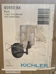 Kichler 45910BK Winslow 9" Tall Bathroom Sconce Fixture 1-LIGHT Black New. Fixed Price $35.00.