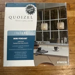 Quoizel Juliana Mini Pendant Set Of 2 Light Gold Finish Faceted Glass Open Box. Fixed Price $69.11.