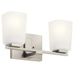 Kichler 55016 Roehm 2 Light 14"W Bathroom Vanity - Nickel. Fixed Price $135.99.