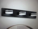 Jusheng 23.6 In. 3-LIGHT Black Led Vanity Bar With Dimmable 5500K. Fixed Price $59.80.