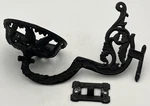 Vintage Black Metal Wall Sconce Oil Lamp Candle Holder Swing Arm With Bracket. Fixed Price $18.95.