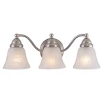 Vaxcel Standford 3 Light Brushed Nickel Bathroom Vanity Fixture. Fixed Price $167.89.