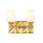 Lucas Mckearn Epsilon Light Bath/vanity, Aged Brass BB1300AGB-2. Fixed Price $312.90.