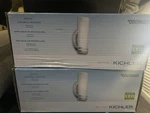 *new* 2 Kichler Ebson Chrome Led Frosted Shade Wall Sconce #0809660. Fixed Price $50.00.