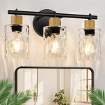 Mokatng Bathroom Fixtures, Coastal Vanity 3-LIGHT, Matte Black. Fixed Price $83.94.