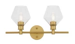 Elegant Lighting LD2312 Gene 19"W Vanity - Brass. Fixed Price $136.00.