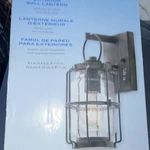 Kichler Outdoor Wall Lantern We Zinc Clear Seedy Glass 6.1X6.8X11.4 2 Set. Fixed Price $100.00.