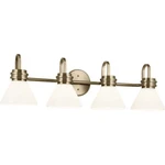 Kichler Farum 34" Light Vanity, Champagne Bronze/opal Glass - 55156CPZ. Fixed Price $529.99.