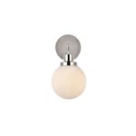 Living District Hanson 1 Light Wall Sconce, Polished Nickel/frosted - LD7030W8PN. Fixed Price $64.00.