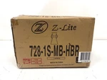 Z-lite Soriano 9.5 In. Matte Black And Heritage Brass Wall Sconce 728-1S-MB-HBR. Fixed Price $42.99.