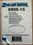 Sea Gull Lighting 5905-15 Cfl 14-1/4" Ceiling Fixture ** Just Base Unit. Fixed Price $20.00.