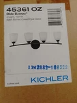 32 In. Kichler Granby 45361 Oz Bathroom Vanity Light With Globes. Fixed Price $60.00.