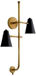 Kichler Sylvia 30 1/2" High Gold And Black Plug-in Wall Sconce. Fixed Price $343.99.