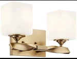 Kichler 55001 Marette 2 Light 14"W Bathroom Vanity - Bronze. Fixed Price $199.99.