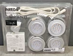 New Box Set Of 4 Ikea Inreda Led Light Drivers & Pucks Silver 101.921.07. Fixed Price $30.00.
