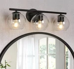 Uolfin Industrial Black Bathroom Vanity 21.5 In. 3-LIGHT Modern Sconce. Fixed Price $36.75.