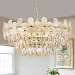 11 Lights Modern Flower Elegant Crystal Chandelier 6-TIER 24" Luxury Gold Cha.... Fixed Price $422.39.