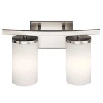 Kichler 45496NI Crosby 15" 2 Light Vanity Satin Opal Brushed Nickel. Fixed Price $38.67.