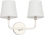 Capital 119321PN-674 Dawson Vanity, 2-LIGHT 120 Total Watts, Polished Nickel. Fixed Price $42.40.