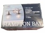 Glenhurst Home Decorators Collection 2-LIGHT Brushed Nickel Retro Vanity. Fixed Price $20.00.