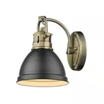 Duncan Collection Black And Silver Bath Sconce Wall Golden Lighting. Fixed Price $59.99.