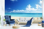 3D Ocean Beach ZHU2321 Wallpaper Mural Removable Self-adhesive Zoe. Fixed Price $109.99.