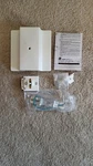 Juno Lighting R29 Floating Electric Feed,white, 4 1/2IN New Box. Fixed Price $10.00.