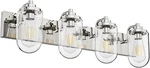 Ralbay Farmhouse Bathroom Vanity Light Fixtures 4 Chrome Clear Glass. Fixed Price $74.99.