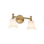 Gold Bathroom Vanity Fixtures, Traditional Aged Brass 2 Lights Wall Sco.... Fixed Price $139.98.