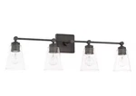 Capital Lighting 121841OB-432 Rory Clear Glass Bath Vanity, 4-LIGHT. Fixed Price $109.00.