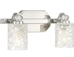 Minka-lavery 2612-77 Crystal Kay Bathroom Vanity Light Chrome. Fixed Price $99.00.