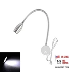 Youngine 3W Led Reading Lamp, Flexible Bedside Silver-cool White. Fixed Price $31.42.