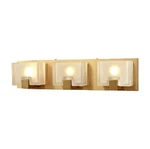 Elk Lighting 11972/3 Ridgecrest 3-LGHT Vanity Sconce Satin Brss With Frosted. Fixed Price $49.95.
