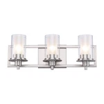 Bel Air Lighting Odyssey 22 In. 3-LIGHT Brushed Nickel Bathroom Vanity. Fixed Price $79.99.