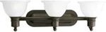 Progress Lighting Madison Collection 3-LIGHT Antique Bronze Bath Vanity. Fixed Price $77.40.