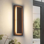 Modern Led Indoor/outdoor Lights 15.7 Brown Long Wall Sconce Porch Patio LOT2. Fixed Price $44.98.