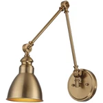Savoy House Lighting 9-960-1-322 Dakota Swing Or Wall Lamp Warm Brass. Fixed Price $201.60.