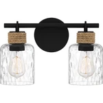 Quoizel BTC8614 Baltic 2 Light 15"W Vanity - Black. Fixed Price $169.99.