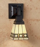 Meyda Tiffany 48191 Diamond Mission 7"W Light Wall Sconce - Glass. Fixed Price $264.55.