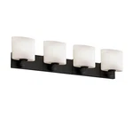 Justice Design Fusion Modular 4-LT Bath Oval, Opal/bk FSN-8924-30-OPAL-MBLK. Fixed Price $352.00.