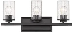 Mercer 22" Wide Matte Black Metal 3-LIGHT Bath. Fixed Price $219.99.