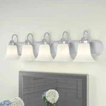 Thomas Lighting Homestead 5-LIGHT Wall Lamp, Brushed Nickel SL758578. Fixed Price $85.00.
