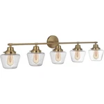 Craftmade 19548SB5 Neighborhood Essex Bathroom Vanity Light Satin Brass. Fixed Price $294.75.